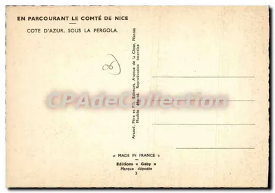 Dwie młode kobiety w strojach tradycyjnych — pod kwitnącą pergolą — wydawca Artaud Père et Fils, Nantes — Rewers