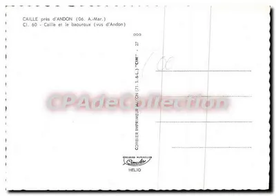 Caille cerca de Andon — vista del baouroux — CIM — Reverso