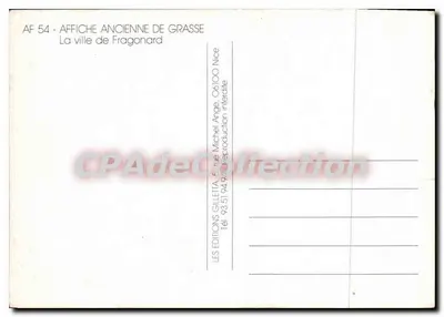 Grasse - Côte d'Azur — Miasto Spokoju, Kwiatów i Perfum — Wydawca: Les Éditions Gilletta, Nice — Rewers