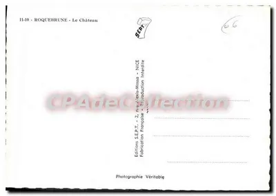 Roquebrune - Il Castello — Edizioni S.E.P.T. — NICE — Verso
