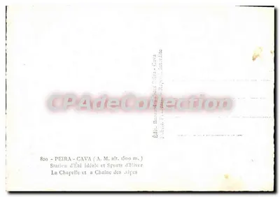 Peira-Cava — Estação de Verão Ideal e Esportes de Inverno — Ed. Bernard, Peira-Cava — Verso