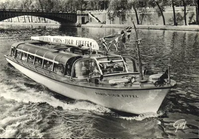 Bateau Vedettes Paris-Tour Eiffel — Paris — Éditeur André Leconte