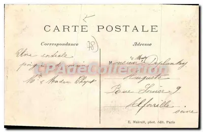St-RÉMY-les-CHEVREUSE — Os Rochos acima do vilarejo — E. Malcuit, fot. edit. Paris, n°2058 — Verso