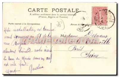 Versailles — Portal Szpitala Wojskowego — Galeries Modernes - Cliché L. Ott — Rewers