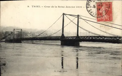 Triel — Cheia do rio Sena Janeiro 1910 — O Porto — G. Pugl, fot.