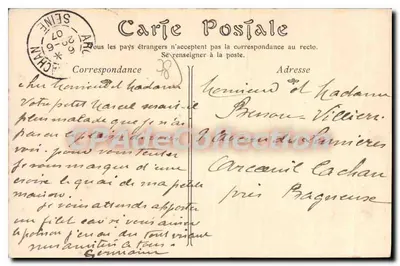 Villennes-sur-Seine — Brzegi Małego Ramię — nieznany wydawca — Rewers