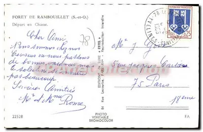 Hound Hunt — Forest of Rambouillet — Estel — Back