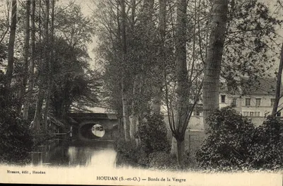 Houdan (S.-et-O.) — Margens da Vesgre — Musson, editor, Houdan