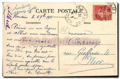 Houdan (S.-et-O.) — Margens da Vesgre — Musson, editor, Houdan — Verso