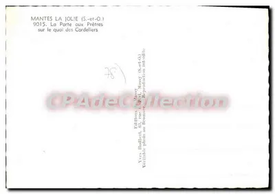 Mantes-la-Jolie — A Porta dos Padres no cais dos Cordeliers — Yves Hodbert — Verso
