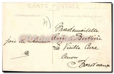 Niort (Deux-Sèvres) — Zamek Salmondière — N. Aîné, pap-tab. gazety, Niort — Rewers