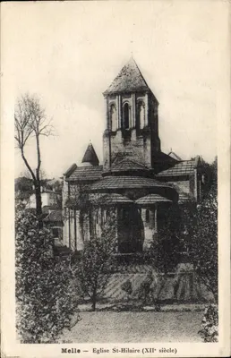 Melle — Igreja de São Hilário (século XII) — Edição Montrouzeau, Melle