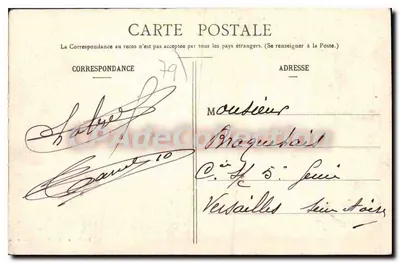 Thouars - Ogólny widok zamku (strona południowa) - Fot. Laslandes - Wyd. Vve Delaharre — Rewers