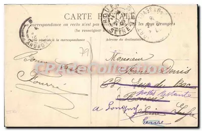 Niort - Les Halles — ruchliwy rynek — wydawca Tab. Journaux Niort, nr 141 — Rewers