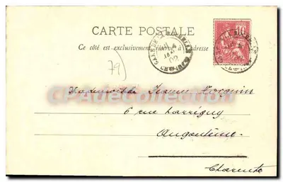 Donjon w Niort — Agence de Journaux, 34, rue Ricard — N. 902 — Rewers