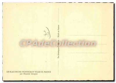 Herby Poirot-Charentes — Saint Maixent, Châtellerault, La Roche-sur-Yon, Pontenay-le-Comte, Parthenay, Poitiers, Niort — autor: Maurice Jacquez — Rewers
