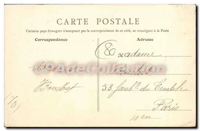 Amiens. A Hotoie - O Pavilhão Azul — B.F., Paris, n°28 — Verso