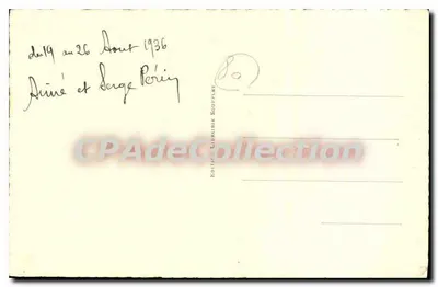 A praia — Fort-Mahon — LL 27 — Edição Livraria Souplet — Verso