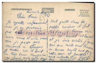 Amiens — O Pavilhão Azul — LL. n°278 — Verso