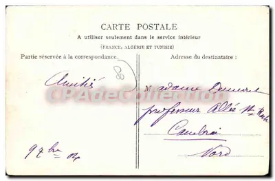 Saint-Valéry-sur-Somme — Ostatnie ślady Wieży Harolda — F. Poidevin, wydawca fotografii — Rewers