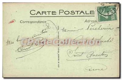 Le Crotoy — De oude muur van de stad — ND. — A la Petite Matelotte. — Achterkant
