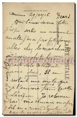 Amiens - A Praça Gambetta - Edição C. N. — Verso