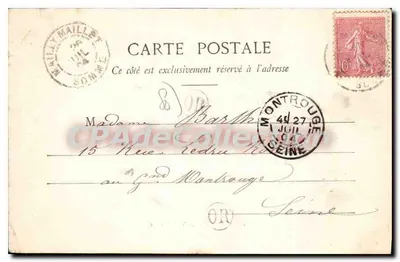 Albert (Somme) — Vista geral — Papelaria G. Ridel, em Albert — Verso