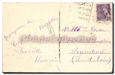 Cayeux-sur-Mer — O Casino e o Bar do Sol — 71 — Verso