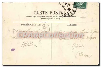 Abbeville — La Place de l'Amiral Courbet — LL. n°87 — Verso