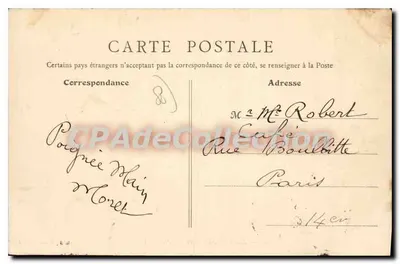 Amiens — O Liceu de Meninas — B. F., Paris — Verso