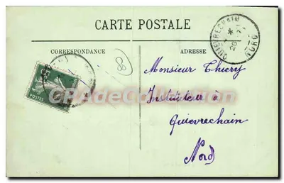 Cayeux-sur-Mer — Widok plaży przy pełni — LL, nr 66 — Rewers