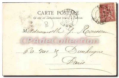 Amiens — Catedral, lado norte. O Mercado sobre a água — L. Caron, fot. editor, Amiens — Verso