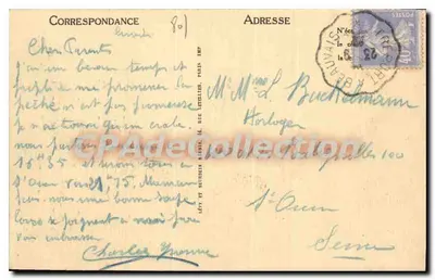 Mers-les-Bains — A Esplanada e as Falésias — LL — Verso
