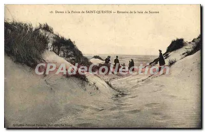 Dunas na Ponta de SAINT-QUENTIN — Estuário da baía de Somme — Coleção Fermand Poilbein, fot. Ed. Le Crotoy