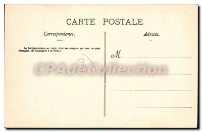 Montdidier - A Rua e a Igreja de São Pedro — Viché A. V., Livraria L. Vallée, n°74 — Verso