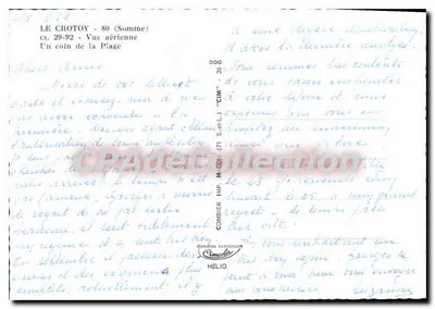Le Crotoy — Widok z lotu z kąta plaży — Cim — Rewers