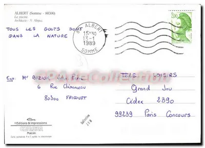 Piscina pública — Albert (Somme) — Edições & Impressões — Verso