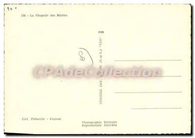 Cayeux-sur-Mer (Somme) — La Chapelle des Marins — IMP. COMBIER — Verso