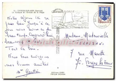 Cayeux-sur-Mer — Il Kiosco e l'Ingresso della Spiaggia — Edizioni Gaby — Verso