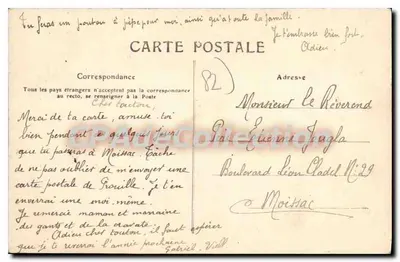 Montauban - Kerk van Sint Jakob - Klokkenstoel van de 14e eeuw, Navel van de 15e eeuw — Achille Bouis, fot. Montauban, Série 1 — Achterkant
