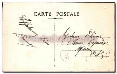 Montauban - Uitzicht genomen vanaf de Cours — Uitgever E. M. Masure, n°32 — Achterkant