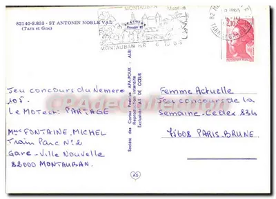 Wielka pętla Aveyron — Ogólny widok — Pamiątka z St. Antonin Noble Val — Wydawca CP Adecollection — Rewers