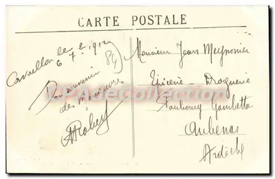 Cavaillon — Monument e Praça Gambetta — L. Naldano, editor — Verso