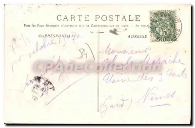 Avignon - Les Remparts — Phototypie E. Lacour Marille, n° 2870 — Rewers