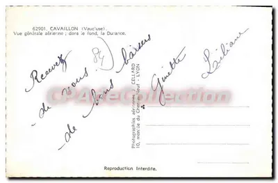 Cavaillon (Vaucluse) — Ogólny widok z lotu ; w tle, Durance — Fotografie lotnicze Chenin-Neuf - LYON — Rewers