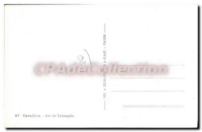 Cavaillon - Arc de Triomphe — wydawca C.A.P. Paris, nr 17 — Rewers