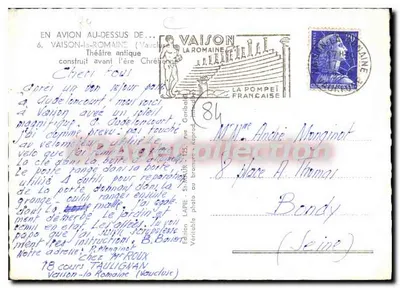 Vaison-la-Romaine — Teatro antigo — LAPIE SERVICE AÉRIEN — Verso