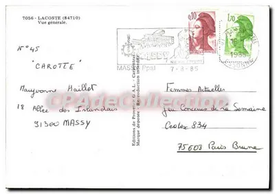 Lacoste — Vista generale — Edizioni di Provenza G.A.L. n°45 — Verso