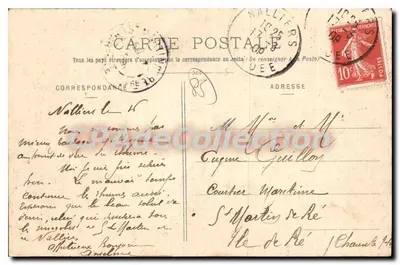 La Chataigneraie - Zamek Bailly-du-Pont — Zbiór A. Robin, Fontenay-le-Comte, n° 01542 — Rewers