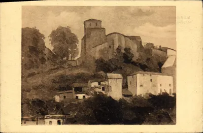 Mouchamps — vista do castelo — Edições Artísticas Raymond Bergevin, n° 14276